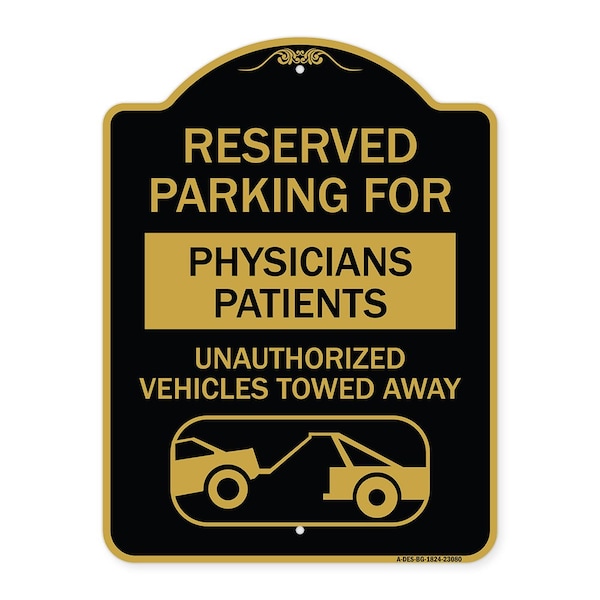 Reserved Parking for Physicians Patients Unauthorized Vehicles Towed Away, A-DES-BG-1824-23080